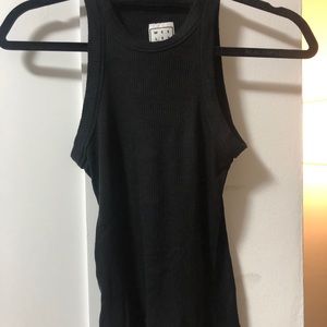 WSLY The Rivington Ribbed Tank - Black